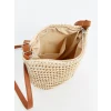 LCW ACCESSORIES KAHVERENGİ Kadın Hasır Omuz Çantası