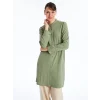 LCW Grace YEŞİL Kadın Düz Gömlek Tunik