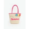 LCW ACCESSORIES BEJ Hasır Kız Çocuk Plaj Çantası
