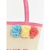 LCW ACCESSORIES BEJ Hasır Kız Çocuk Plaj Çantası
