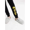 Defacto B5575 Siyah Erkek Çocuk Batman Pijama Takımı Kısa Kollu Üst Beli Lastikli Uzun Alt