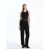 LCW Vision SİYAH Standart Fit Düz Geniş Paça Kadın Pantolon