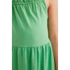 Defacto B4466 Yeşil Kız Çocuk Askılı Elbise