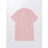 LCW DREAM PEMBE Gömlek Yaka Düz Kısa Kollu Kadın Pijama Takımı
