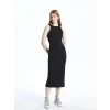 XSIDE SİYAH Bisiklet Yaka Kadın Bodycon Elbise