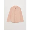 LCW Kids PEMBE Basic Uzun Kollu Poplin Erkek Çocuk Gömlek