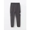 LCW Kids GRİ Beli Lastikli Erkek Çocuk Kalın Jogger Eşofman Altı