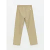 LCW Kids HAKİ Beli Lastikli Keten Karışımlı Erkek Çocuk Pantolon