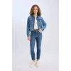 Defacto D8665 Mavi Regular Fit Jean Ceket