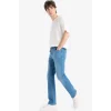 Defacto E7024 Mavi Sergio Regular Fit Normal Kalıp Normal Bel Boru Paça Jean Pantolon