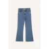 Defacto D7096 Mavi Kız Çocuk Flare Fit İspanyol Paça Jean Pantolon