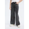 Defacto D7094 DENIM Kız Çocuk Wide Leg Geniş Bol Paça Pamuklu Jean Pantolon