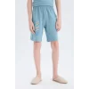 Defacto E0157 Mavi Erkek Çocuk Pijama Takımı Baskılı Kısa Kollu Üst Şort