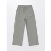 LCW Kids HAKİ Beli Lastikli Wideleg Kız Çocuk Pantolon