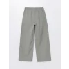 LCW Kids HAKİ Beli Lastikli Wideleg Kız Çocuk Pantolon