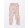 LCW Kids PEMBE Beli Lastikli Kız Çocuk Pantolon