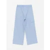 LCW Kids MAVİ Kayık Yaka Kız Çocuk Bluz ve Pantolon