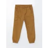 LCW Kids KAHVERENGİ Beli Lastikli Erkek Çocuk Jogger Pantolon