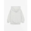 LCW Kids GRİ Kapüşonlu Uzun Kollu Kız Bebek Fermuarlı Sweatshirt