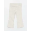 LCW Kids BEJ Basic Kız Bebek İspanyol Paça Pantolon