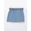 LCW Kids MAVİ Beli Lastikli Kız Bebek Jean Etek