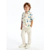 LCW Kids BEJ Beli Lastikli Erkek Bebek Kargo Pantolon