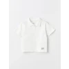 LCW Kids EKRU Polo Yaka Kısa Kollu Erkek Bebek Tişört ve Pantolon 2li Takım
