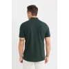 Defacto C1293 Yeşil Regular Fit Basic Düz Kısa Kollu Pike Polo Tişört