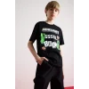 Defacto E3093 Siyah Erkek Çocuk Bisiklet Yaka Kısa Kollu Tişört