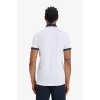 Defacto D9780 Beyaz DeFactoFit Slim Fit Dar Kesim Sporcu Kısa Kollu Pike Polo Tişört