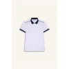 Defacto D9780 Beyaz DeFactoFit Slim Fit Dar Kesim Sporcu Kısa Kollu Pike Polo Tişört
