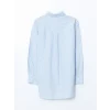 LCW Modest MAVİ Çiçekli Oversize Kadın Gömlek Tunik