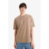 Defacto X3926 Kahve Oversize Geniş Kalıp Bisiklet Yaka Kısa Kollu Ağır Kumaş Tişört