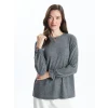 LCW Grace ANTRASİT Bisiklet Yaka Kadın Bluz