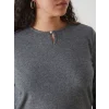LCW Grace ANTRASİT Bisiklet Yaka Kadın Bluz