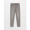 LCW Kids GRİ Beli Ayarlanabilir Lastikli Erkek Çocuk Jean Pantolon