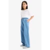 Defacto D7101 Mavi Kız Çocuk Wide Leg Geniş Paça Jean Pantolon