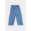 Defacto E2911 Mavi Kız Bebek Paperbag Düz Paça Jean Pantolon
