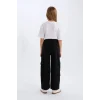 Defacto D7373 DENIM Kız Çocuk Wide Leg Kargo Geniş Paça Jean Pantolon
