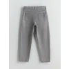 LCW Kids Gri Beli Ayarlanabilir Lastikli Erkek Çocuk Jean Pantolon