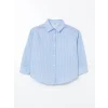LCW Kids Mavi Çizgili Kız Çocuk Gömlek