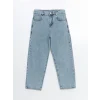 LCW Kids Indigo Beli Ayarlanabilir Lastikli Erkek Çocuk Jean Pantolon