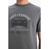 Defacto E0621 Gri %100 Pamuk Fast & Furious Regular Fit Bisiklet Yaka Kısa Kollu Tişört