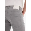 Defacto A4802 Gri Slim Fit Dar Kesim Jean Bermuda Şort