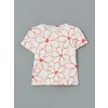 LCW Kids Mercan Bisiklet Yaka Çiçekli Kız Çocuk Tişört 2li