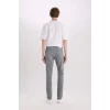 Defacto D9782 Gri Pedro Slim Fit Dar Kalıp Normal Bel Dar Paça Jean Pantolon