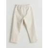 LCW Kids Ekru Beli Lastikli Erkek Çocuk Jogger Eşofman Alt