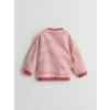 LCW baby Pembe Çizgili Kız Bebek Sweatshirt ve Tayt 2li