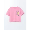 LCW Kids Pembe Bisiklet Yaka Kız Çocuk Tişört 2li