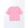 LCW Kids Pembe Bisiklet Yaka Kız Çocuk Tişört 2li